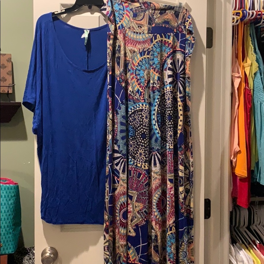 Outfit long tunic and long boho skirt